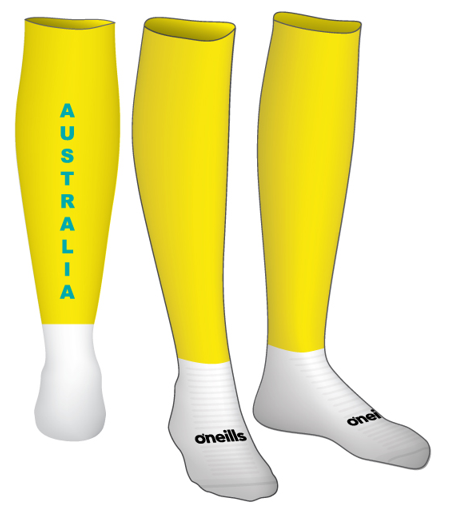 HOCKEY AUSTRALIA - Playing Sock (Teal Text)