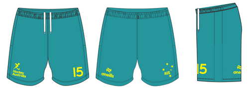 HOCKEY AUSTRALIA INDOOR - Mens Teal Playing Shorts