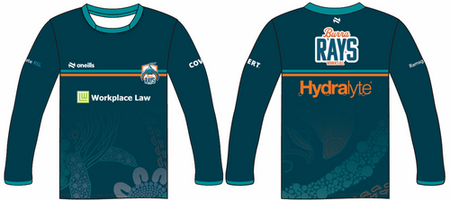 BRAY - Burra Rays Rugby Club Training Top LS (Adults)