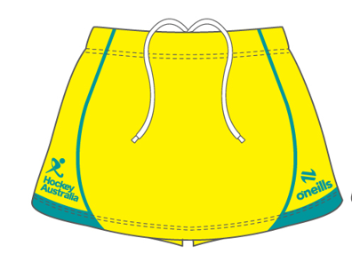 Hockey Australia 5 A Side Yellow Skort (Ladies)