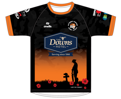 SOSR - Southern Suburbs Rugby - ANZAC Training T-Shirt (Kids/Mens/Ladies)