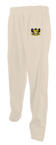 Glenelg District Cricket Club - Cream Tapered Leg Playing Pants (Kids Sizing)