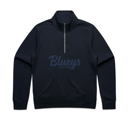 Blue Mountains Rugby tonal half-zip fleece (Navy)