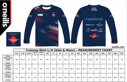 MNDCC - Sublimated MNDCC Training LS T-Shirt - Navy (Mens)