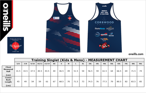 MNDCC - MNDCC Training Singlet - Navy (Kids)