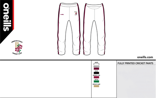 HCCC- Cricket Pants White (Seniors)