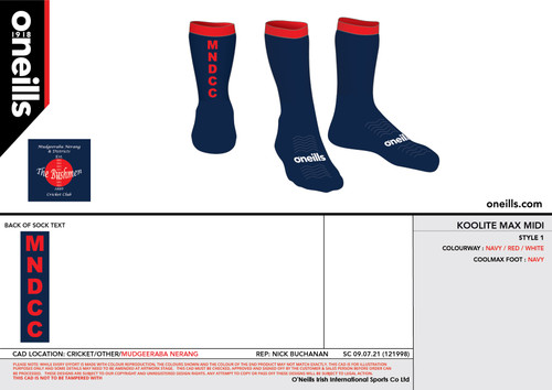 MNDCC - MNDCC Midi Socks - Navy