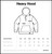 Temora Dragons Heavy Hood (Grey) - Kids/Unisex