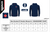 MNDCC - MNDCC Brushed Light Weight Full Zip Hoodie - Navy (Womens)