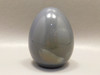 Agate Egg Shaped Stone Carving 2 inch Gray Rock Gemstone #O1