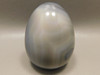 Agate Egg Shaped Stone Carving 2 inch Gray Rock Gemstone #O3
