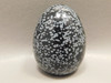 Snowflake Obsidian Gemstone Egg Carving 2 inch Rock 50 mm Utah #O2