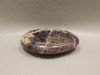 Chevron Amethyst 2.2 inch Polished Palm or Worry Stone Purple #O1