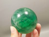 Fluorite Crystal Sphere 2.4 inch Mineral Green Stone 61 mm #O7