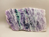 Purple Banded Fluorite Crystal Polished Slab #O2
