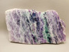 Purple Banded Fluorite Crystal Polished Slab #O2