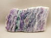 Purple Banded Fluorite Crystal Polished Slab #O2