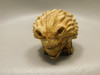 Hedgehog Figurine Kalahari Jasper Carved 2 inch Stone Animal #O2