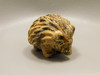 Hedgehog Figurine Kalahari Jasper Carved 2 inch Stone Animal #O4