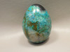 Chrysocolla Malachite Stone Egg Carving 2.2 inch Arizona #O8