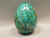 Chrysocolla Malachite Stone Egg Carving 2.3 inch Arizona #O9