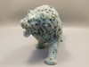 Lion Carving Sesame Jasper 4 inch Kiwi Jasper Gemstone Animal Figurine #e393