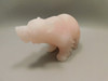 Bear Figurine Gemstone Animal Carving Rose Quartz 4 inch #O63