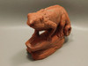 Lizard Figurine Red Jasper Collectible Chameleon Animal Carving #O209