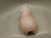 Bear Figurine Gemstone Animal Carving Rose Quartz 3.75 inch #O65