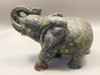Elephant Figurine  Green Epidote 4 inch Animal Carving #O287