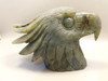 Eagle Head Figurine Animal Carving Labradorite Rock Statue #O69