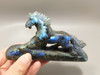 Horse Figurine Labradorite Gemstone Animal Stone Carving #O316