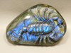 Scorpion Figurine Animal Carving Labradorite Carved Stone #O234