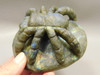 Spider Tarantula Figurine Labradorite Gemstone 3.6 inch Carving #O213