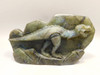 Dinosaur Figurine Labradorite Rock 5.2 inch Carving Gemstone T-Rex #O51