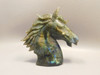 Horse Head Figurine Labradorite Gemstone Animal 4.6 inch Carving #O555