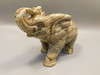 Elephant Figurine  Picture Jasper 3.72 inch Animal Carving #O289