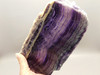 Purple Banded Fluorite Crystal Polished Slab #O1`