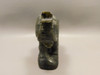 Elephant Figurine Labradorite 4 inch Carved Stone Animal #O152