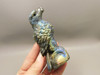 Eagle Figurine Animal Carving 4 inch Labradorite Stone #O29