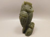  Owl Figurine Labradorite Gemstone Animal Stone Carving #O3