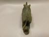 Rhinoceros Figurine Labradorite Carved Stone Animal #O117