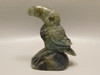 Toucan Bird Figurine Labradorite Animal Carved Stone Totem #O358