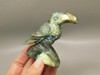 Toucan Bird Figurine Labradorite Animal Carved Stone Totem #O358