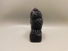 Owl Figurine 3.4 inch Gemstone Animal Carving Purple Fluorite #O417