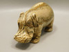 Hippopotamus Figurine Kalahari Jasper Animal Carving #O382