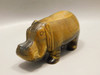Hippopotamus Figurine Tiger-eye 4 inch Animal Carving Totem #O506