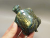 Turtle Figurine Labradorite Carved 3.6 inch Gemstone Carving #O32