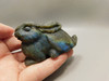 Rabbit Figurine Labradorite 2.8 inch Gemstone Animal Carving #O245