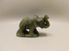 Elephant Carving Figurine Labradorite Carved Stone Animal #O298